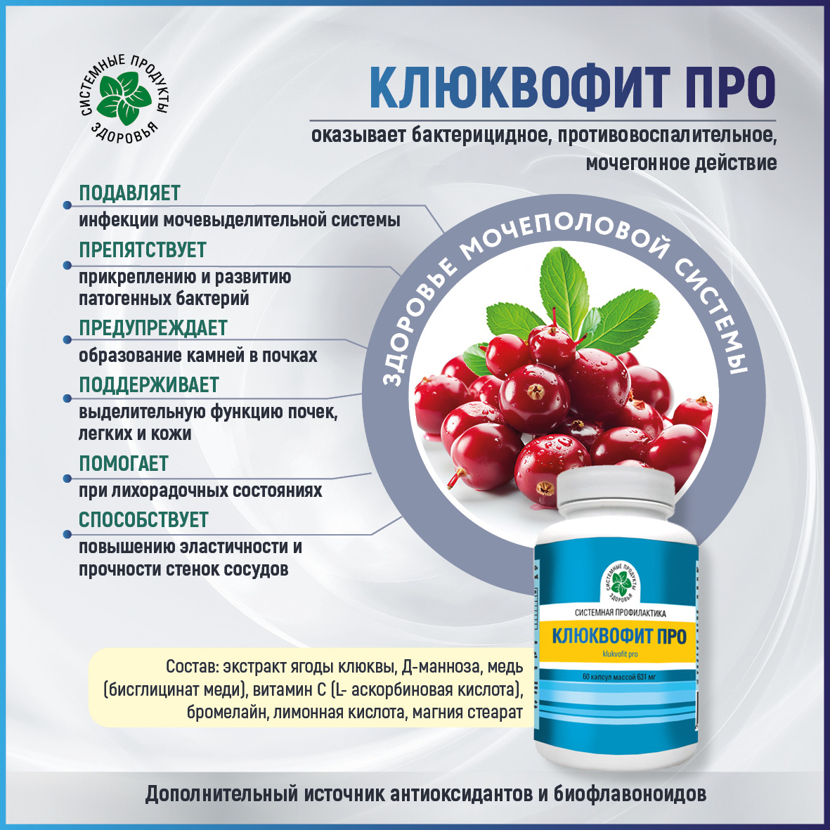 Клюквофит Про, 60 капс